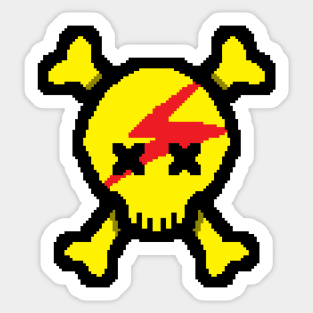 Pixel Skull Sticker